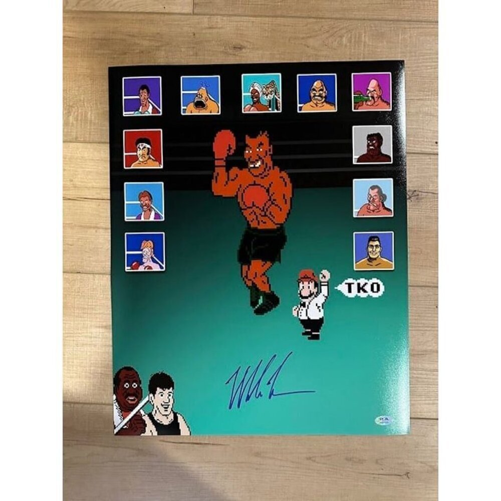 Mike Tyson signed autographed 'Punchout' 16x20 Photo PSA